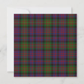 Stylische Carnegie Tartan Kariert Custom Holiday P Einladung (Rückseite)