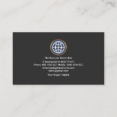 Stylische Crisscross Lines Brown Frame Logistics Visitenkarte (Rückseite)