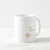 Stylische Custom Monogram Name Original Christmas Kaffeetasse (VorderseiteRechts)