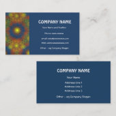 Stylische Dark Blue Business Card Visitenkarte (Vorne/Hinten)