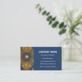 Stylische Dark Blue Business Card Visitenkarte (Stehend Vorderseite)