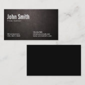 Stylische Dark Leather Film Editor Business Card Visitenkarte (Vorne/Hinten)