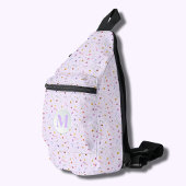 Stylische Delicate Wildblumen Lavender Crossbody Bag