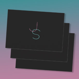 Stylische editierbare zwei moderne aussehende Init Geschenkpapier Set