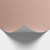 Stylische, einfache Metallic Inspiriert Rose Gold Geschenkpapier (Ecke)