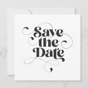 Stylische elegante moderne Kalligrafie klassisches Save The Date