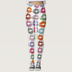 Stylische farbenfrohe Lippen #27 Leggings