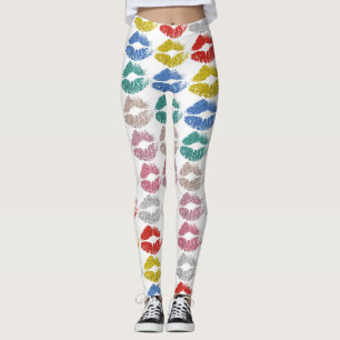 Stylische farbenfrohe Lippen #36 Leggings