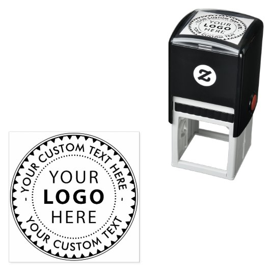 Stylische Firmenlogo Permastempel (Beispiel)