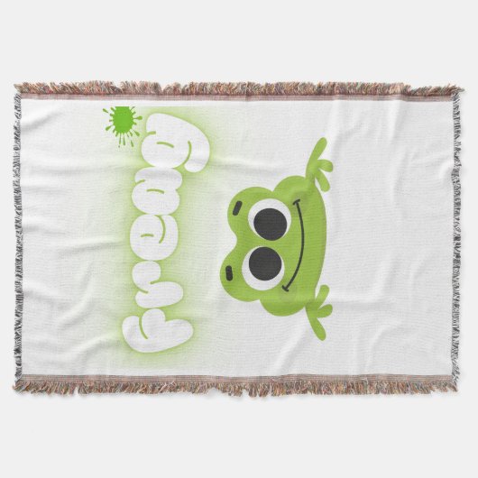 stylische Frosch-Themen-Himodecke Decke (Vorderseite)