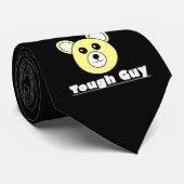 Stylische Funky Tough Typ Bear Face Krawatte (Gerollt)