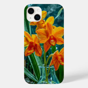 Stylische gelbe Luxus-Orchideen-Blumen Case-Mate iPhone 14 Plus Hülle