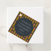 Stylische geometrische Blume - Custom Engagement P Geschenkanhänger (Beispiel)