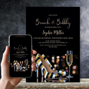 Stylische gestreifte High Heels Schuhe Brunch und Einladung