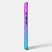 Stylische grüne blaue violette personalisierte Ini Case-Mate iPhone Hülle (Rückseite / Links)