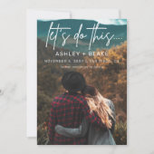 Stylische handgeschriebene Kalligraphie Save the D Date (Vorderseite)