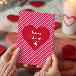 Stylische Herzen Valentinstag Liebeskarte Feiertagskarte