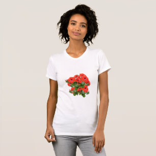 Stylische Hibiskus-Blüten Florale Grünpflanzen Gar T-Shirt