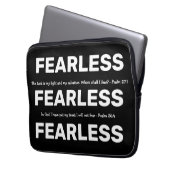 Stylische, individuell anpassbare Christliche FEAR Laptopschutzhülle (Vorderseite Links)