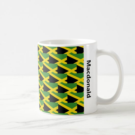 Stylische Jamaika-Flagge Kaffeetasse (Rechts)