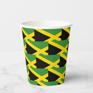 Stylische Jamaika-Flagge Pappbecher