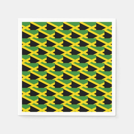 Stylische Jamaika-Flagge Serviette (Vorderseite)