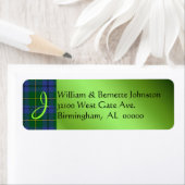 Stylische Johnston Kariert Monogram Custom Labels (Insitu)