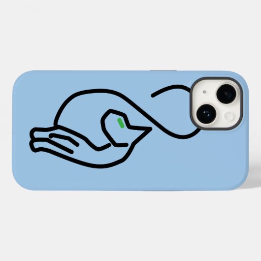 Stylische Kitty Cat Kontur Case-Mate iPhone Hülle (Rückseite (Horizontal))