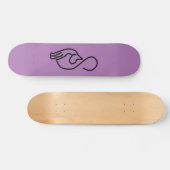 Stylische Kitty Cat Kontur Skateboard (Horizontal)