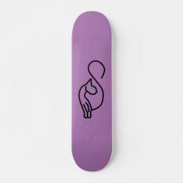Stylische Kitty Cat Kontur Skateboard