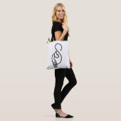 Stylische Kitty Cat Kontur Tasche (Am Model)