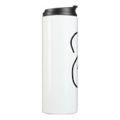 Stylische Kitty Cat Kontur Thermosbecher (Nach links gedreht)