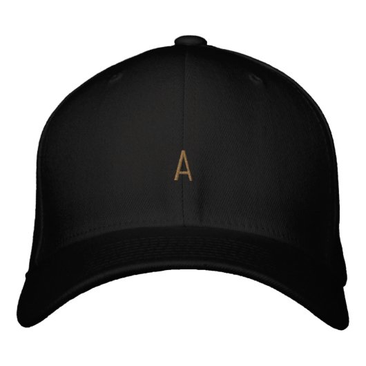 Stylische, kundenspezifische "A" markante Monogram Bestickte Baseballkappe (Vorderseite)