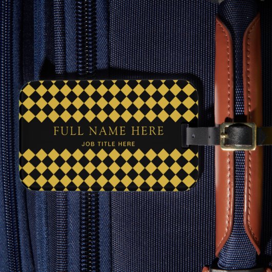 Stylische, kundenspezifische Gepäckmarke für Profi Gepäckanhänger (Vorderseite Insitu 4)