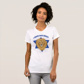 Stylische Lion of Judah und Star I stehen mit Isra T-Shirt (Vorne ganz)
