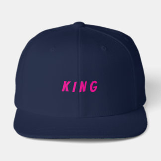 Stylische Männer Snapback KING Text Stark Fette Op Truckerkappe