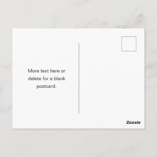 Stylische Maskuline Dunkelgrau Name & Monogramm Postkarte (Rückseite)