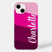 Stylische, moderne minimale Rosa Farbe Case-Mate iPhone Hülle (Rückseite)