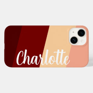 Stylische, moderne minimale Rot-Farbe Case-Mate iPhone 14 Hülle
