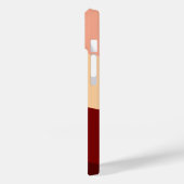 Stylische, moderne minimale Rot-Farbe Case-Mate iPhone Hülle (Rückseite / Links)