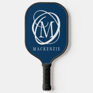 Stylische, moderne Monogram-Bezeichnung - benutzer Pickleball Schläger