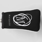 Stylische Monogram Name Custom Colors Golf Headcover (Vorderseite)