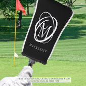 Stylische Monogram Name Custom Colors Golf Headcover