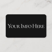 Stylische Motorrad-Visitenkarte Visitenkarte (Rückseite)