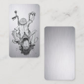 Stylische Motorrad-Visitenkarte Visitenkarte (Vorne/Hinten)