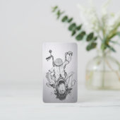 Stylische Motorrad-Visitenkarte Visitenkarte (Stehend Vorderseite)