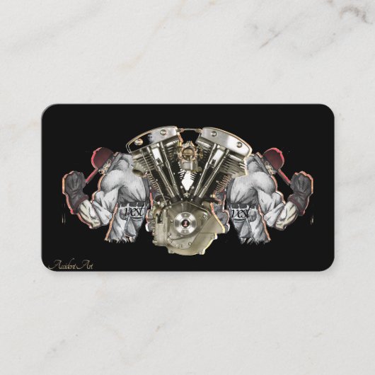 Stylische Motorrad-Visitenkarte Visitenkarte (Vorderseite)