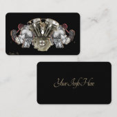 Stylische Motorrad-Visitenkarte Visitenkarte (Vorne/Hinten)