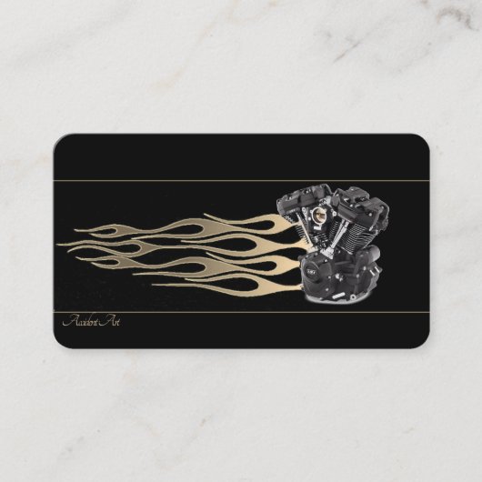 Stylische Motorrad-Visitenkarte Visitenkarte (Vorderseite)