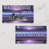 Stylische Motorrad-Visitenkarte Visitenkarte (Vorne/Hinten)